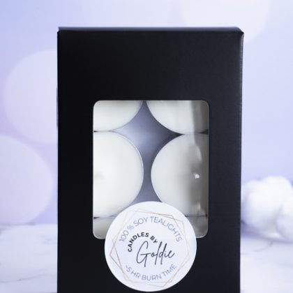 Soy Tea Lights (unscented, 6-pack)